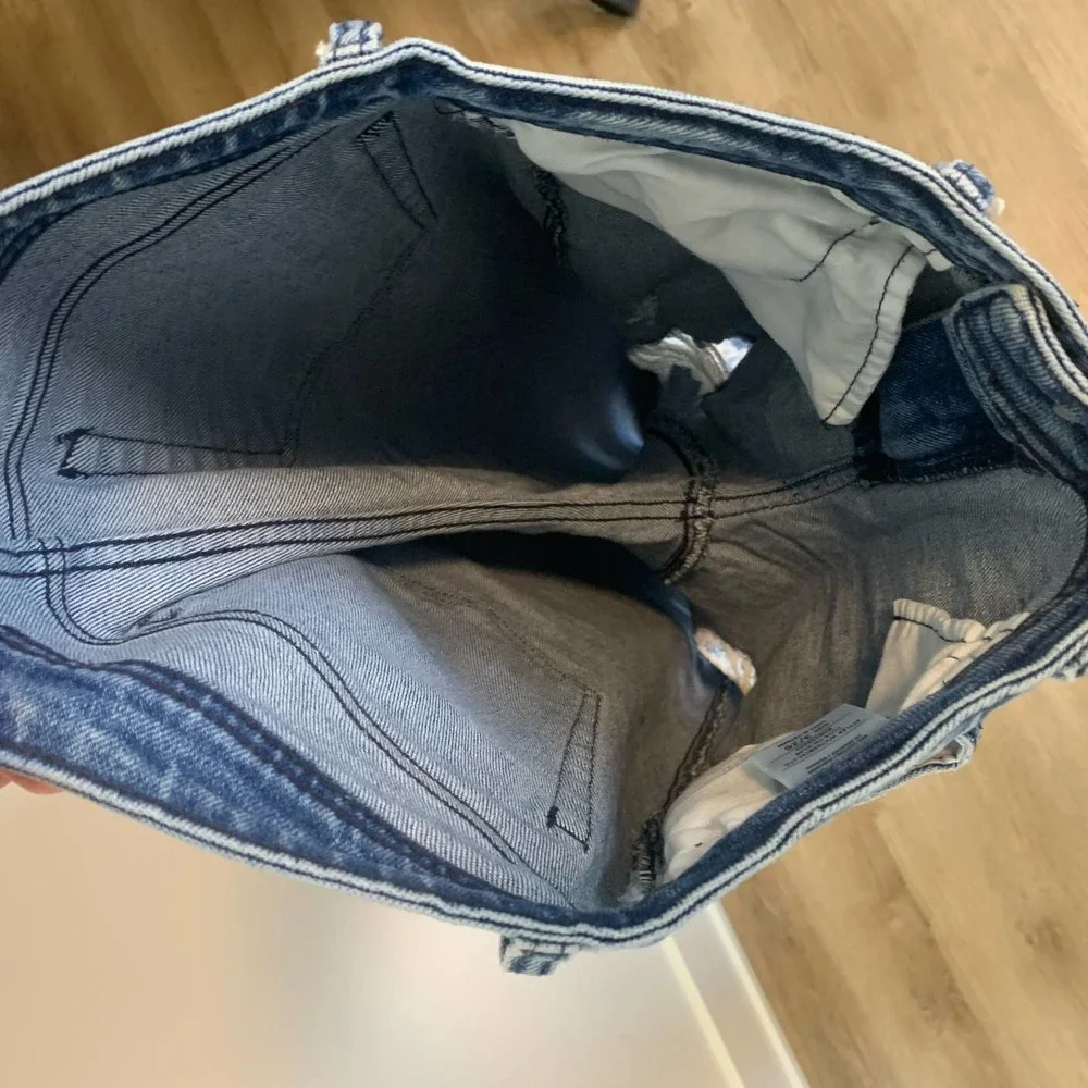 Cello Distressed Skinny Jeans Size 3/26 Blue Zip Button Closure Casual Cotton - Picture 11 of 15